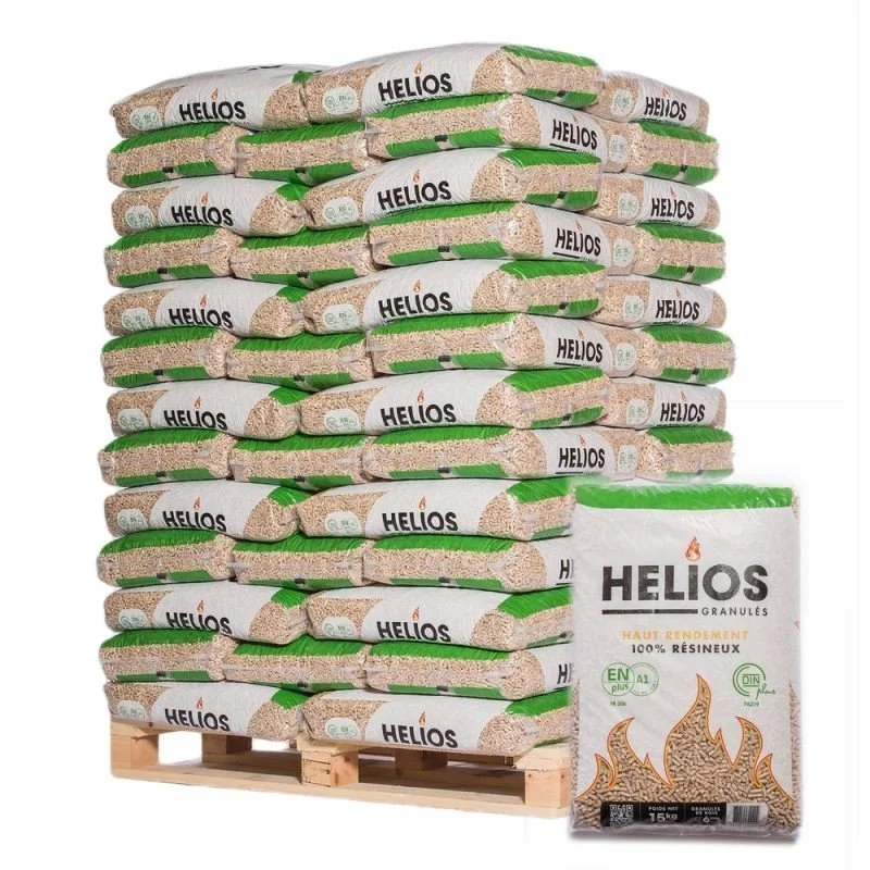 Palette de granulés — Qualité supérieure (65 sacs)